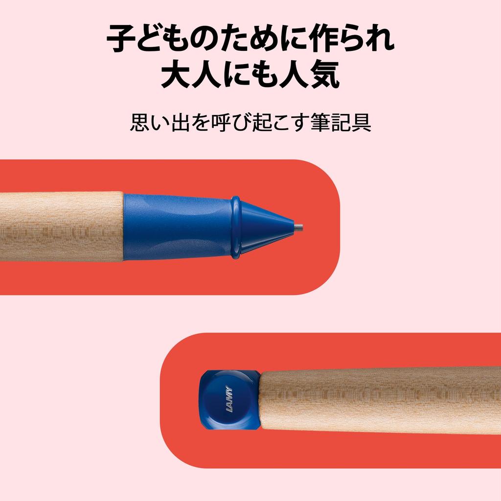 LAMY abc Blue mechanical pencil for children learning to write for the first Ergonomic grip and durable maple Includes LAMY M44 mm lead Pencil, -