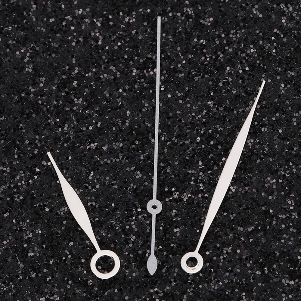 Metal Hour Minute Second Hands Silver Watch Needles Easy Install Watch Accessory Set Watch Repair