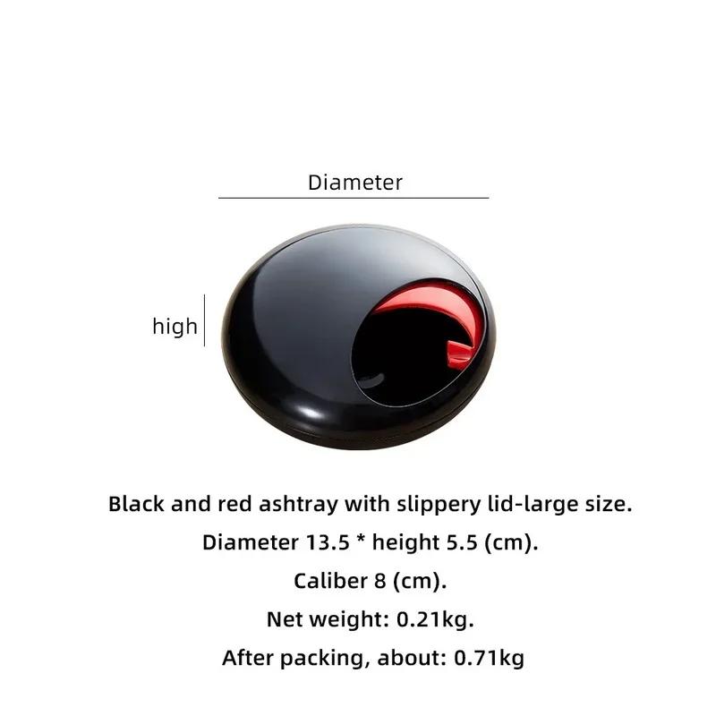 Creative Portable Ashtray, Outdoor, Windproof, Oval Model, Living Room, Study, Office, Desktop Decoration Accessories, Gift