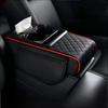 Car Center Console Armrest Cushion PU Leather Mat Memory Foam Support Universal Fit for SUVs and Sedans