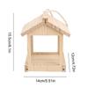Wooden Bird Feeder House Outdoor Garden Decorative Hanging Birds Feeding Pet Cage for Finches Cardinals Chickadees and Sparrows