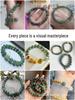 Green Jade Chalcedony Beads for DIY Bracelets - Natural Icy Loose Stone Beads