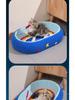 Durable Starry Sky Cat Bed & Scratching Board: Large Oval All-Season Toy