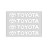 4 stk Bil Dørhåndtak Klistremerker Dekk Bakspeil Dekaler Emblem for Toyota Gr Trd Yaris Hilux Corolla Prius Avensis Emblem Auris Rav4