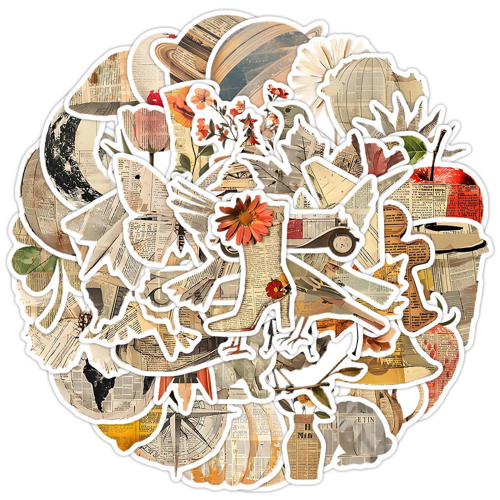 100 Retro Graffiti Stickers: Kids' DIY Waterproof Decorative Stickers for Water Bottles, Luggage, and Cups