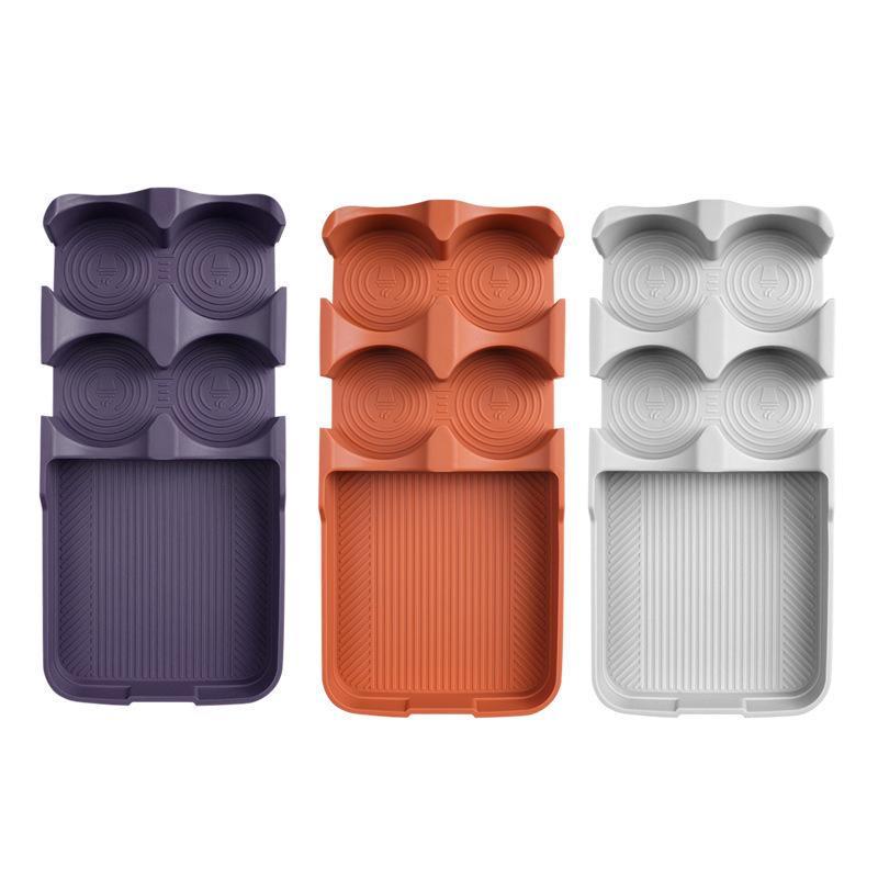 Silicone Armrest Box Refrigerator Pad for 26 Leapmotor C16 Models: Interior Slot Partitioned Storage Organizer