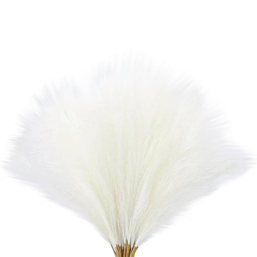 8pcs Faux Pampas Grass 21.6 Inch Tall Floral Large Artificial Pompous Grass Branches Plants For Floor Vase Filler Home Boho Decor