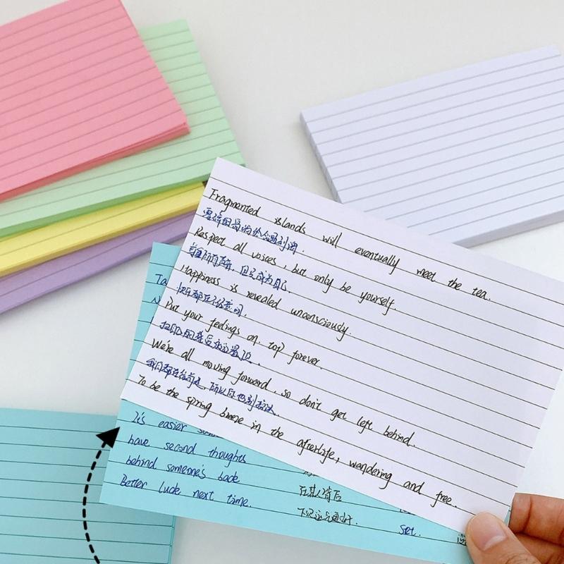900 Sheets Multipurpose Colorful Notepaper Double Sided Lined Notepads Ruled Memo Sheet For Office School Supplies