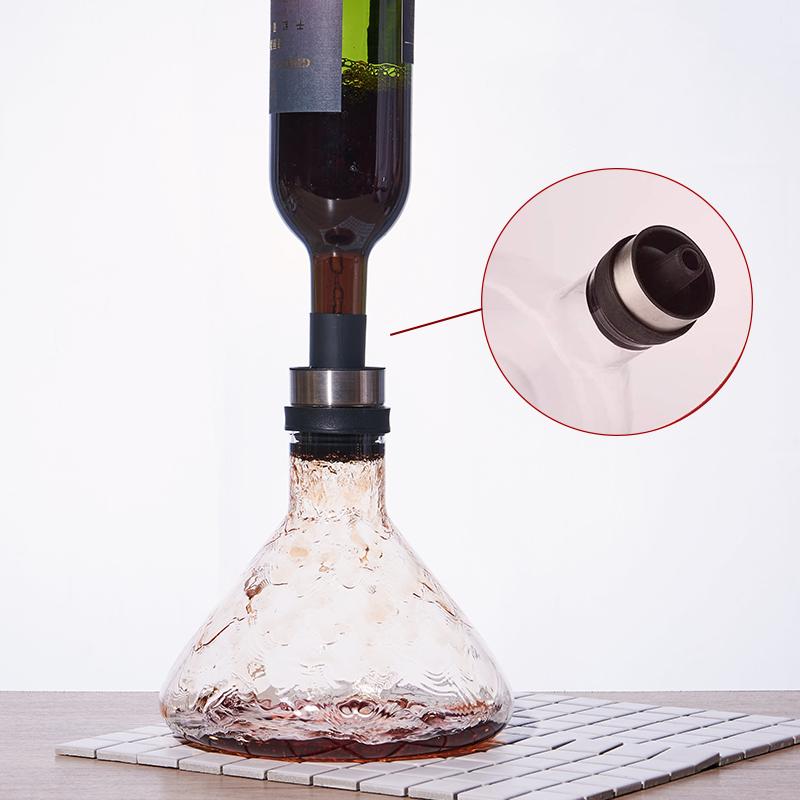 Breathing Waterfall Wine Separator Champagne Decanter Crystal Bar Home Wine Bar Tools Bar Party Decoration Ornaments/Transparent