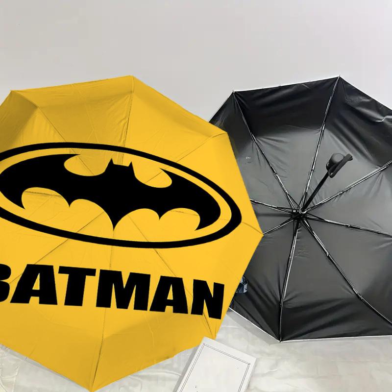 1PC Warner batman batman Automatic Open/Close Umbrella with Windproof, 86-Rib Sturdy Canopy, Durable Ribs1303A