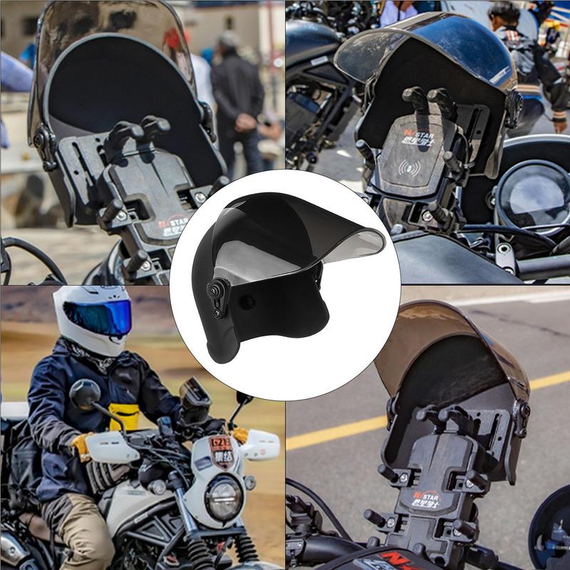 Small Helmet Rider Motorcycle Mobile Phone Holder And Electric Bicycle Navigation Phone Holder Portable Mini Parasol Sun Shade