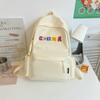 Junior High School Student Schoolbag Letter Print Women's Lightweight Backpack
