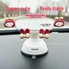 Strawberry Bear Magnetic Car Phone Holder with Firm Suction - Cute Interior Navigation Accessory