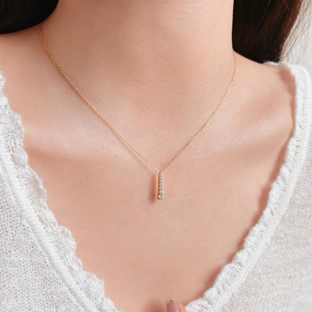 S925 Sterling Silver Zirconia Pendant Necklace for Women - Elegant, Luxurious, Versatile Collarbone Chain