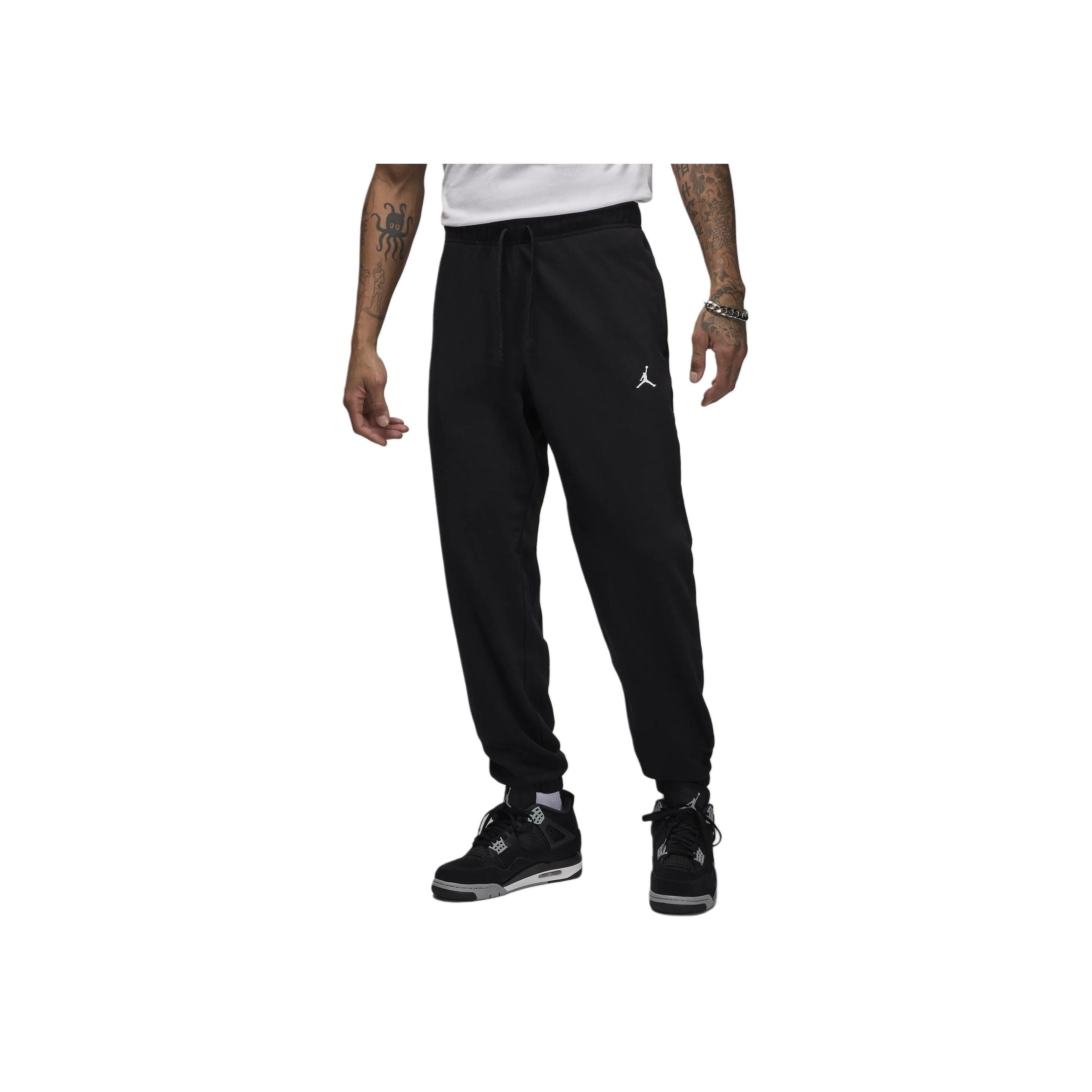

Jordan Sport Crossover Solid Color Small Logo Sweat-Wicking Quick-Dry Comfortable Drawstring Cuffed Casual Pants Men bottoms Black FV8608-010 M