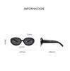 Small Frame Oval Tea Lens Nearsighted Sunglasses With Diopters Anti-Glare Prescription Sun Glasses For Women -0.5 To -4.0