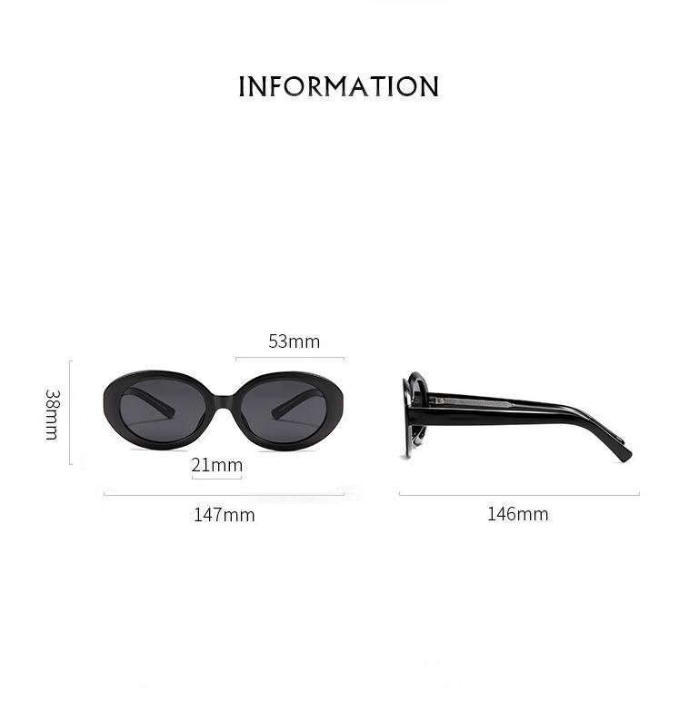 Small Frame Oval Tea Lens Nearsighted Sunglasses With Diopters Anti-Glare Prescription Sun Glasses For Women -0.5 To -4.0
