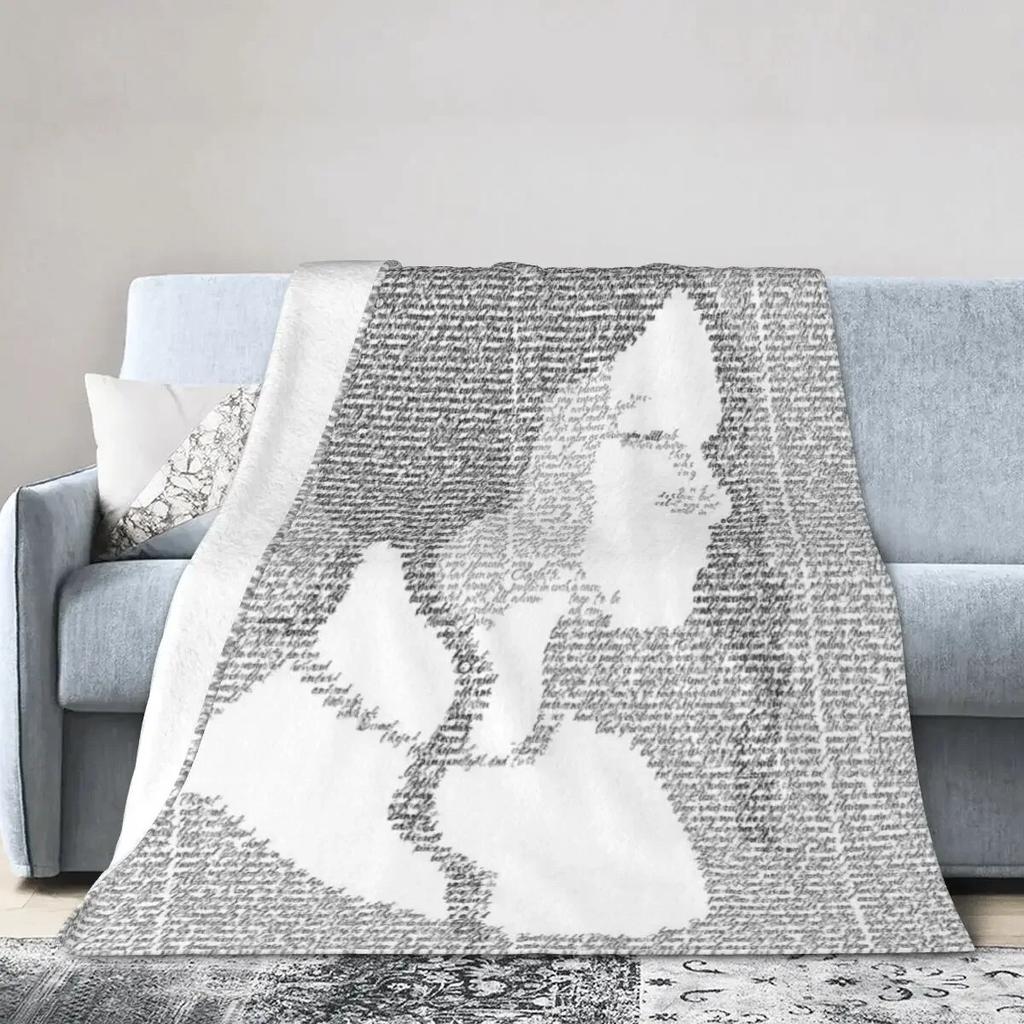 Flannel Throw Blanket Pride And Prejudice Blankets Soft Bedspread Warm Plush Blanket for Bed Living Room Picnic Travel Home Sofa