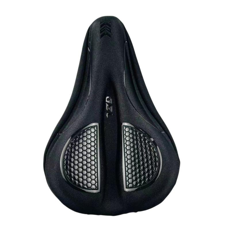 

Bicycle seat cover Thickened silicone seat cushion Soft car seat cover Cycling equipment Cycling equipment Road bike Mountain bike seat cover чёрный