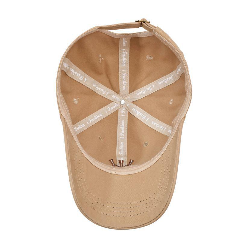 Sun Protection Trendy Baseball Cap With Embroidered Letters For All Seasons Use