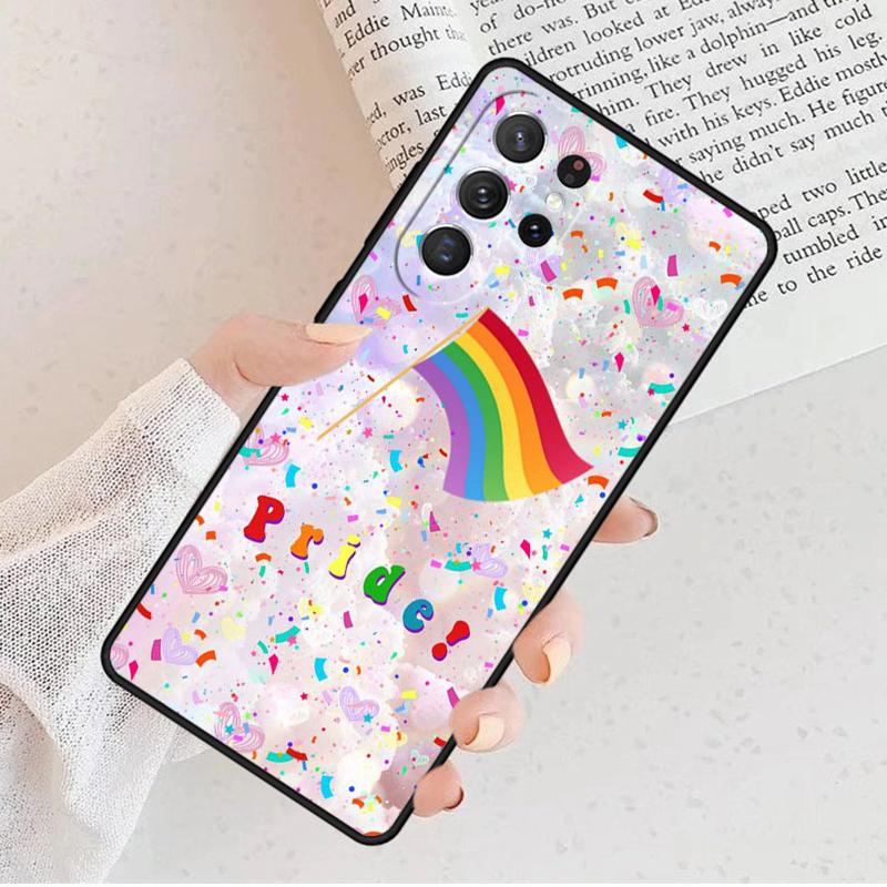 Gay Pride LGBT Rainbow Flag Phone Case For Samsung Galaxy S25 S23 S30 S8 S21 S20 FE S24 S22 Note 10 20 Plus lite Ultra
