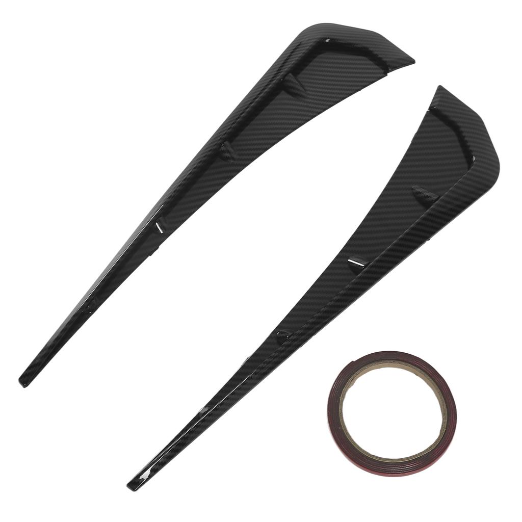 1Pair ABS Carbon Fiber Pattern Car Universal Side Fender Vent Air Wing Cover Trim