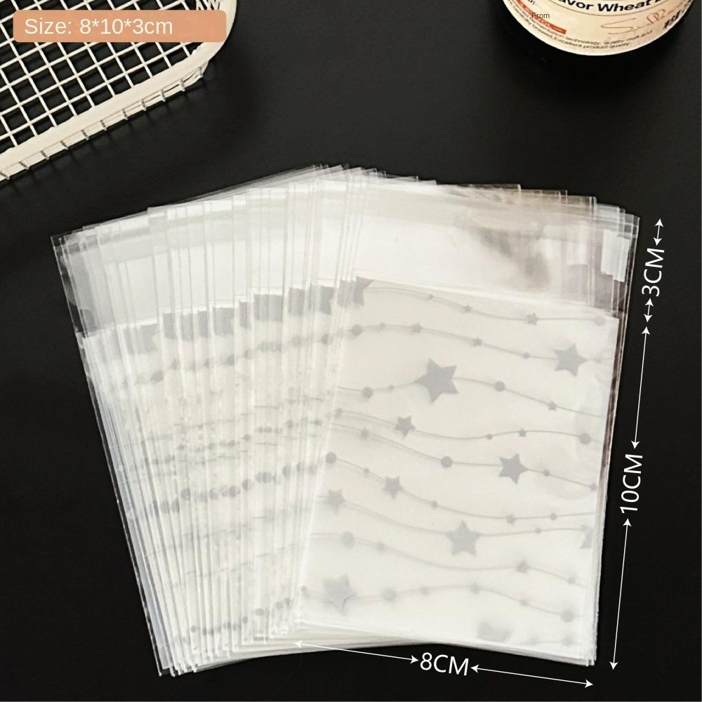 50 STÜCKE Selbstklebende Süßigkeiten-Geschenktüten Plastik Kpop Kartenhülle Verpackungsmaterial