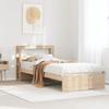 VidaXL Bed Frame with Headboard Without Mattress 75x190 Cm 3305979