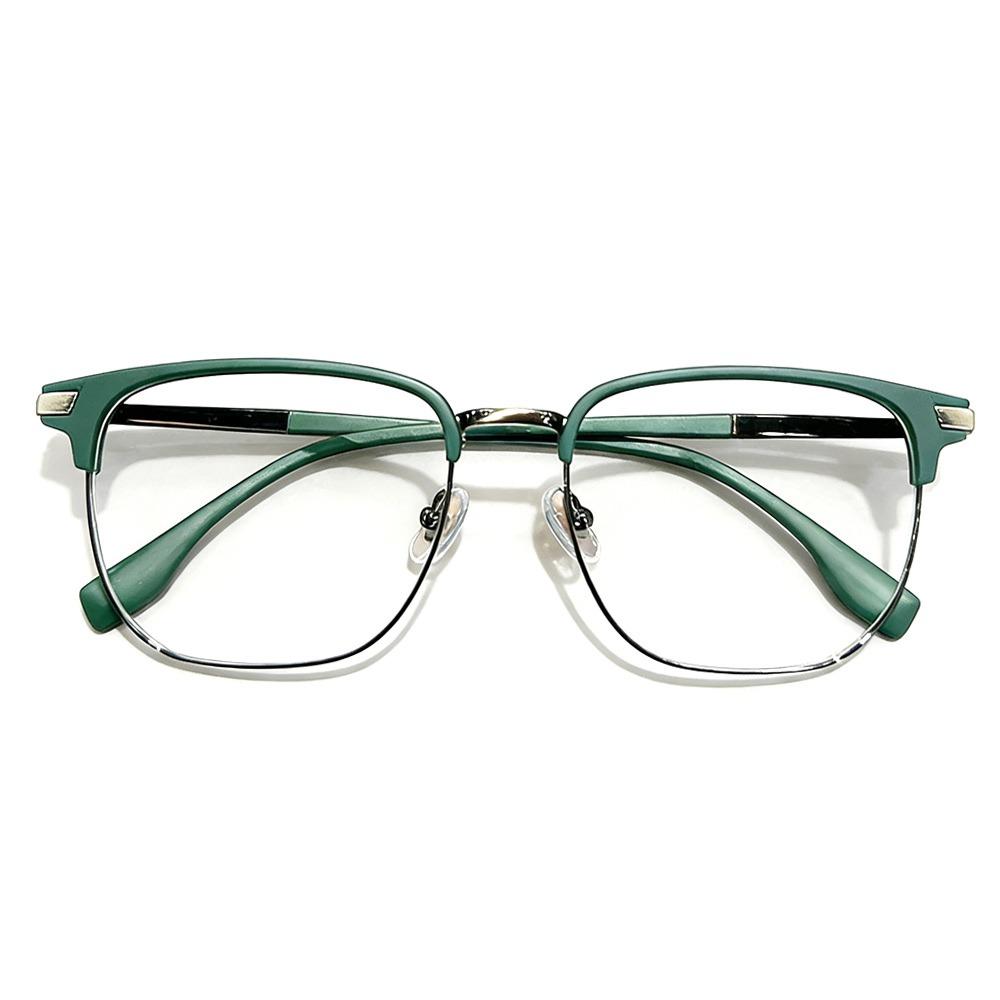 

+0 +100 +150 +200 +250 Anti Blue Light Glasses Metal Frame Big Frame Reading Glasses Plus Diopters Square Frame -100