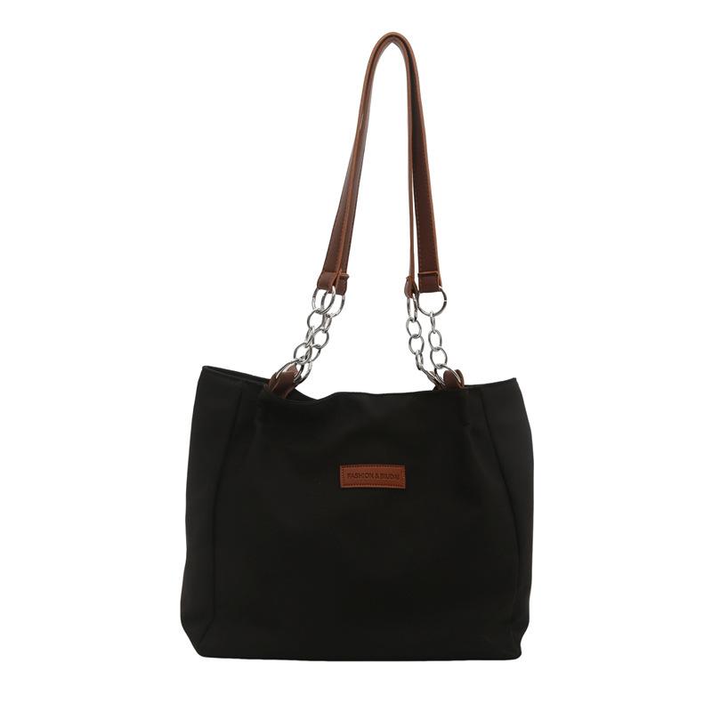 

New Women s Bag Fashiable and Versatile Large Capacity Tote Bag, Simple Commuter Cross Shoulder Bag чёрный