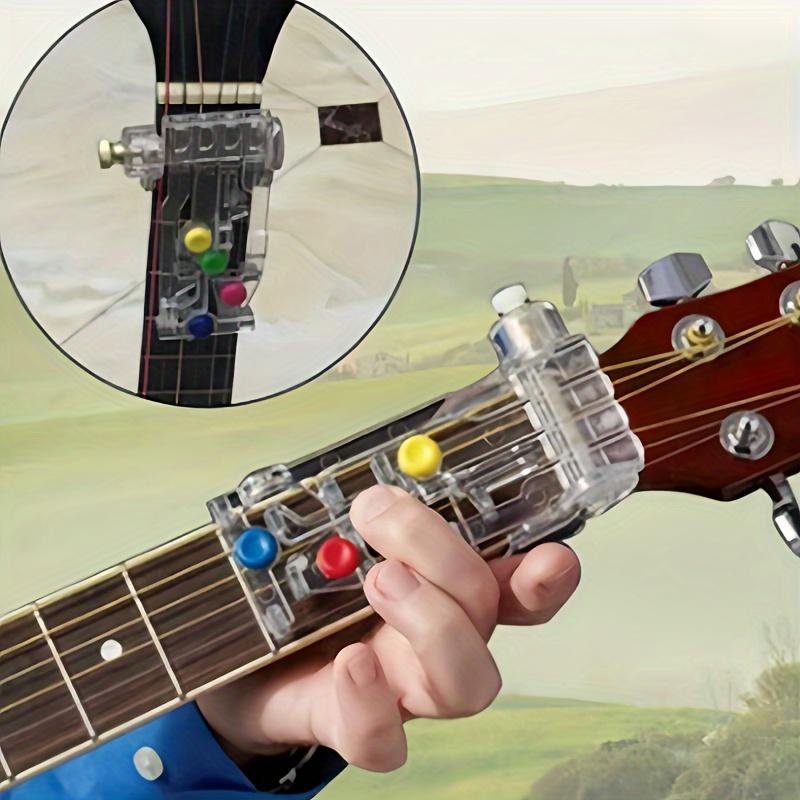 Lernhilfe für Gitarrenakkord aus Acryl für Anfänger, Trainingsgerät für die Fingerkraft, Übungshilfe für die Gitarre zur Verbesserung der Handposition für Gitarrenanfänger