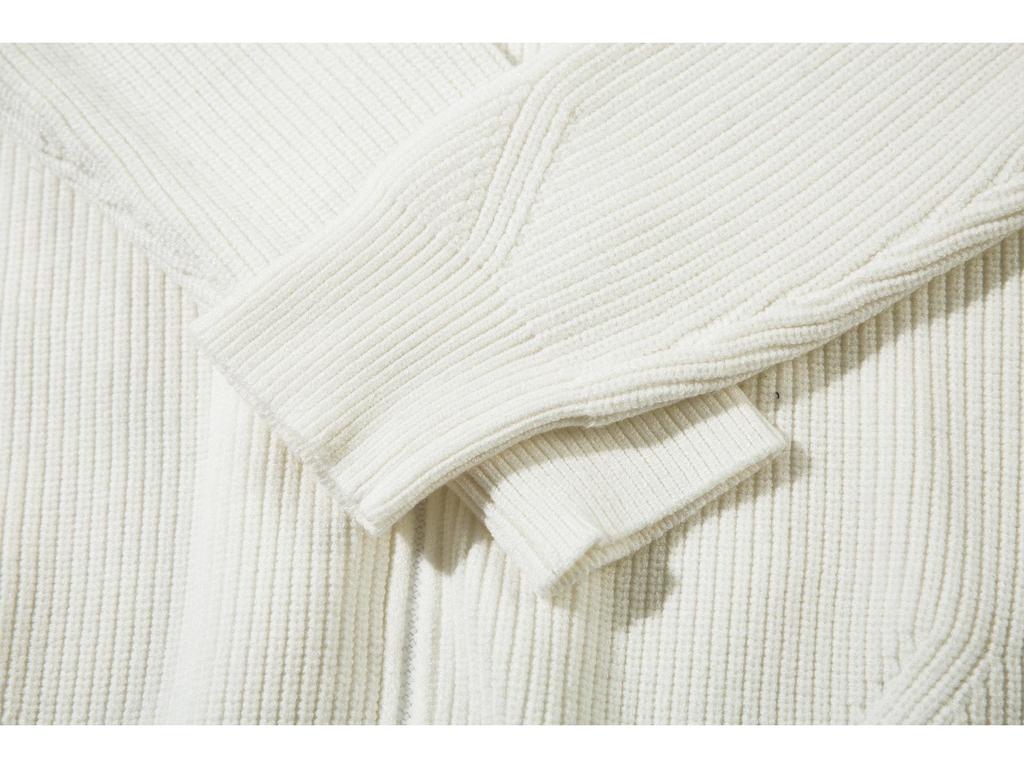 STONE Unisex Reißverschluss Stehkragen Strickpullover für Herbst & Winter