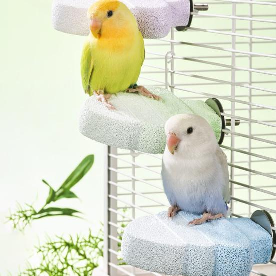 Yousheng Parrot Perch Birds Rest Platform Claw And Beak Grinding Stand Cage Chew Toy Parrot Playground for Parakeets Cockatoos