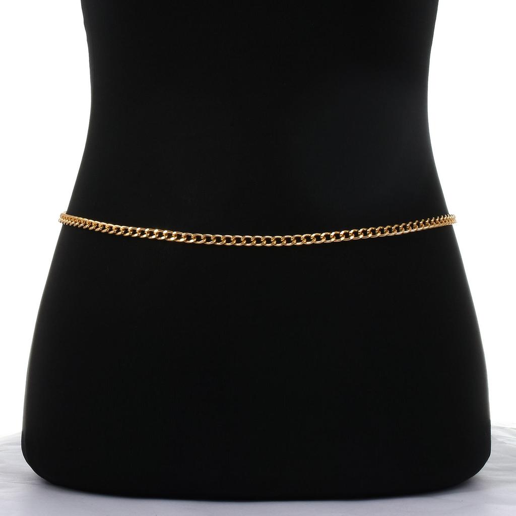 Summer Beach Metal Body Chain Waist Chain Accessories for Women Sexy Bikini Body Jewelry Belly Waist Chains Belt Waistband Gift