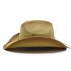 Rigid Straw Knight Hat Western Panama Cowboy Hat Spring Summer Men'S Sun Hat