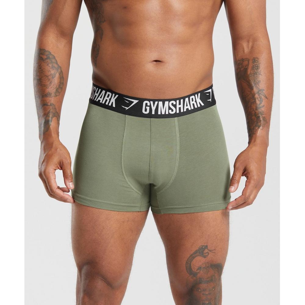 

Gymshark Боксеры-трусы 5 шт. Utility Green A5a8d Ecjp XS