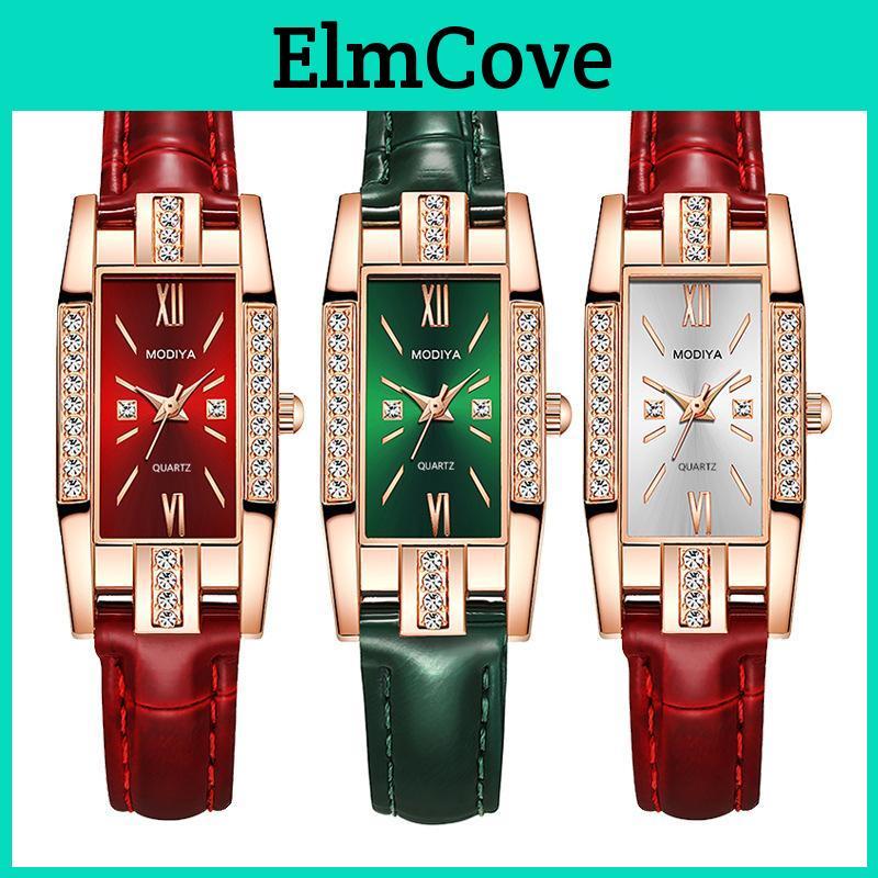 Rhinestone Rectangle Watches Watch Quartz Ladies Wristwatches