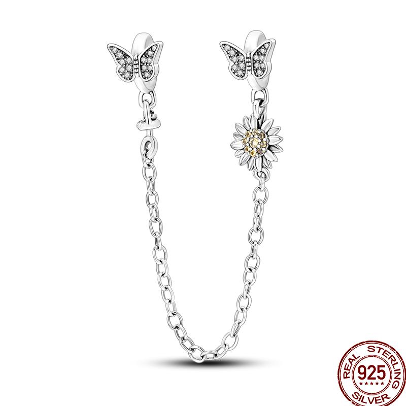 Copper Shiny Zircon Chain Series Beaded Beads Suitable For Pan Original Bracelet Diy Jewelry Gift