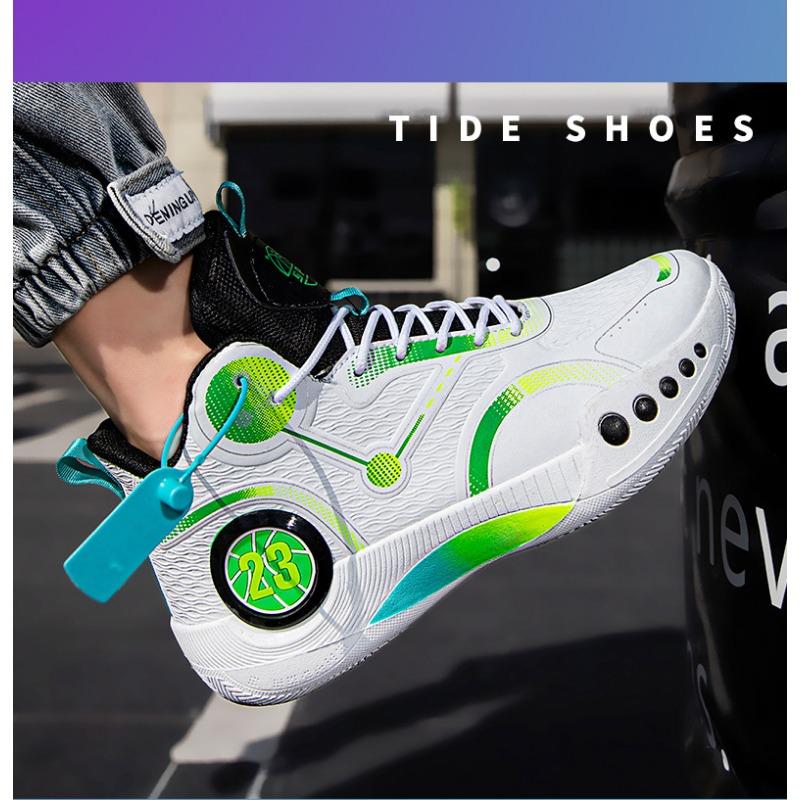 Basketballschuhe Herren Hoher Schaft Atmungsaktiv Anti-Rutsch Verschleißfest Stoßdämpfend Studenten Sportschuhe