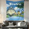 Neighbor Totoro Magical Journey Tapestry Background Cloth Wallmounted Home Decor Background Wall Hanging Cloth Homestay Soft Decoration Tapestry