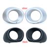 For Mitsubishi Outlander 2013 2014 2015 Car ABS Silver Black Front Bumper Fog Light Lamp Cover Frame Bezel Shell Hood