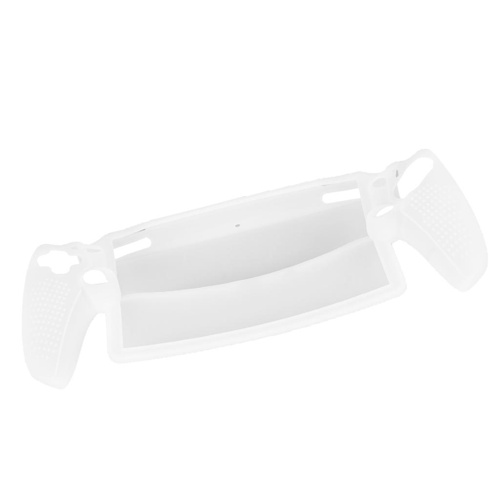 Game Console Silicone Case Professional Scratch Proof Shockproof Protective Case for PS5 Portal Remote Player White