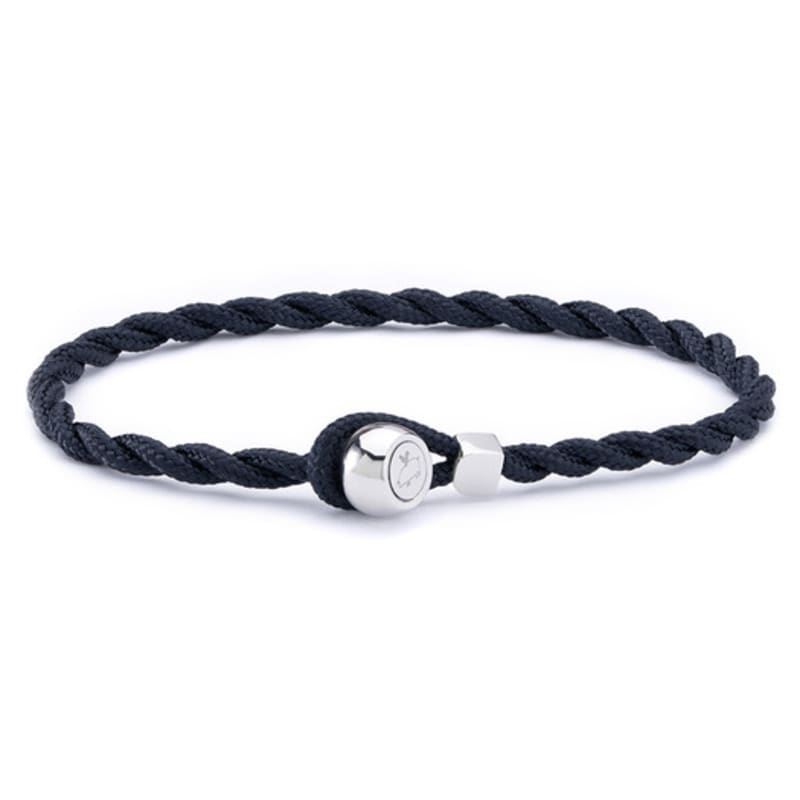 PIG & HEN Easy Ed Bracelet - Navy X Silver