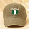 Unisex Modna i Wszechstronna Czapka z Daszkiem Baseballowa z Nadrukiem Litery NIGERIA EST 1960 Outdoorowa Codzienna Czapka z Daszkiem