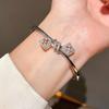 Geometric Zircon Square Buckle Bracelet For Women Fashion Jewelry