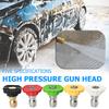 5pcs Washer Snow Foam Spray Nozzle High Pressure 2.5 GPM 0-40 Degree 3600 PSI/250 BAR Lance Spray Nozzle Tip 120*100*60mm