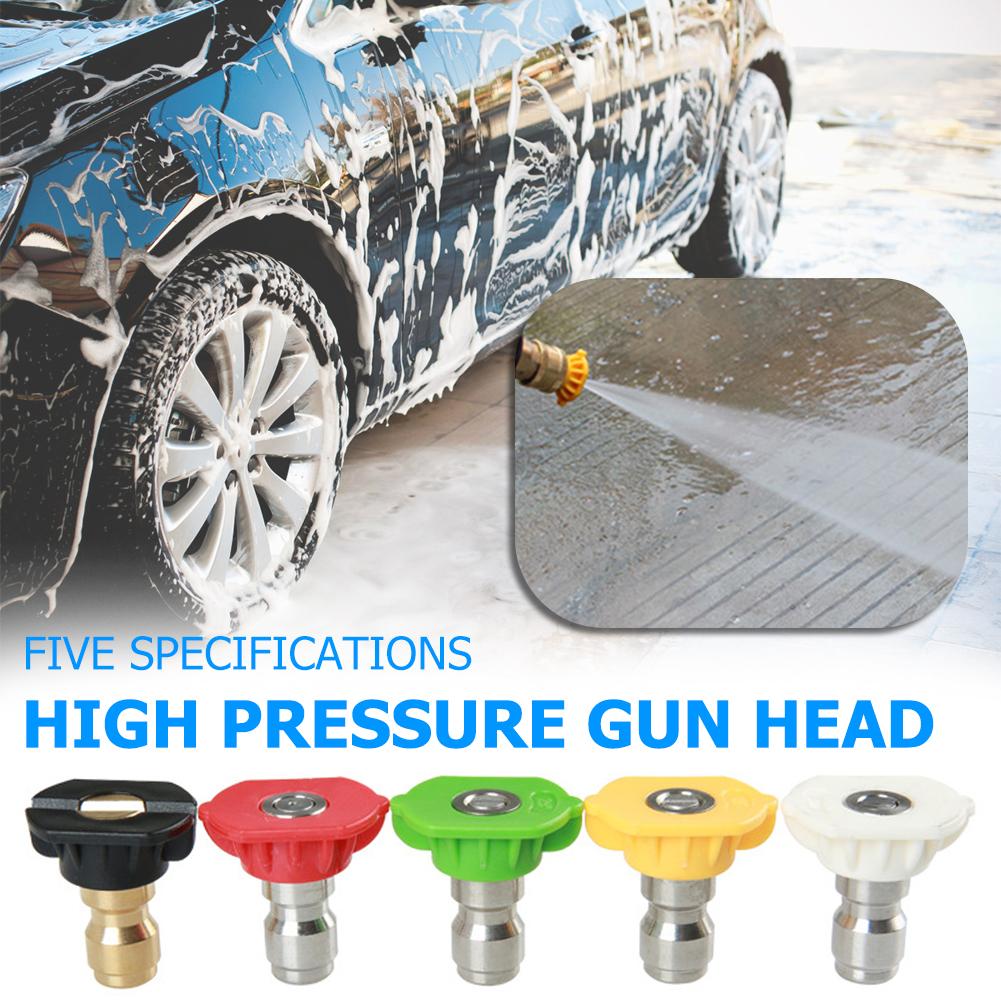 5pcs Washer Snow Foam Spray Nozzle High Pressure 2.5 GPM 0-40 Degree 3600 PSI/250 BAR Lance Spray Nozzle Tip 120*100*60mm