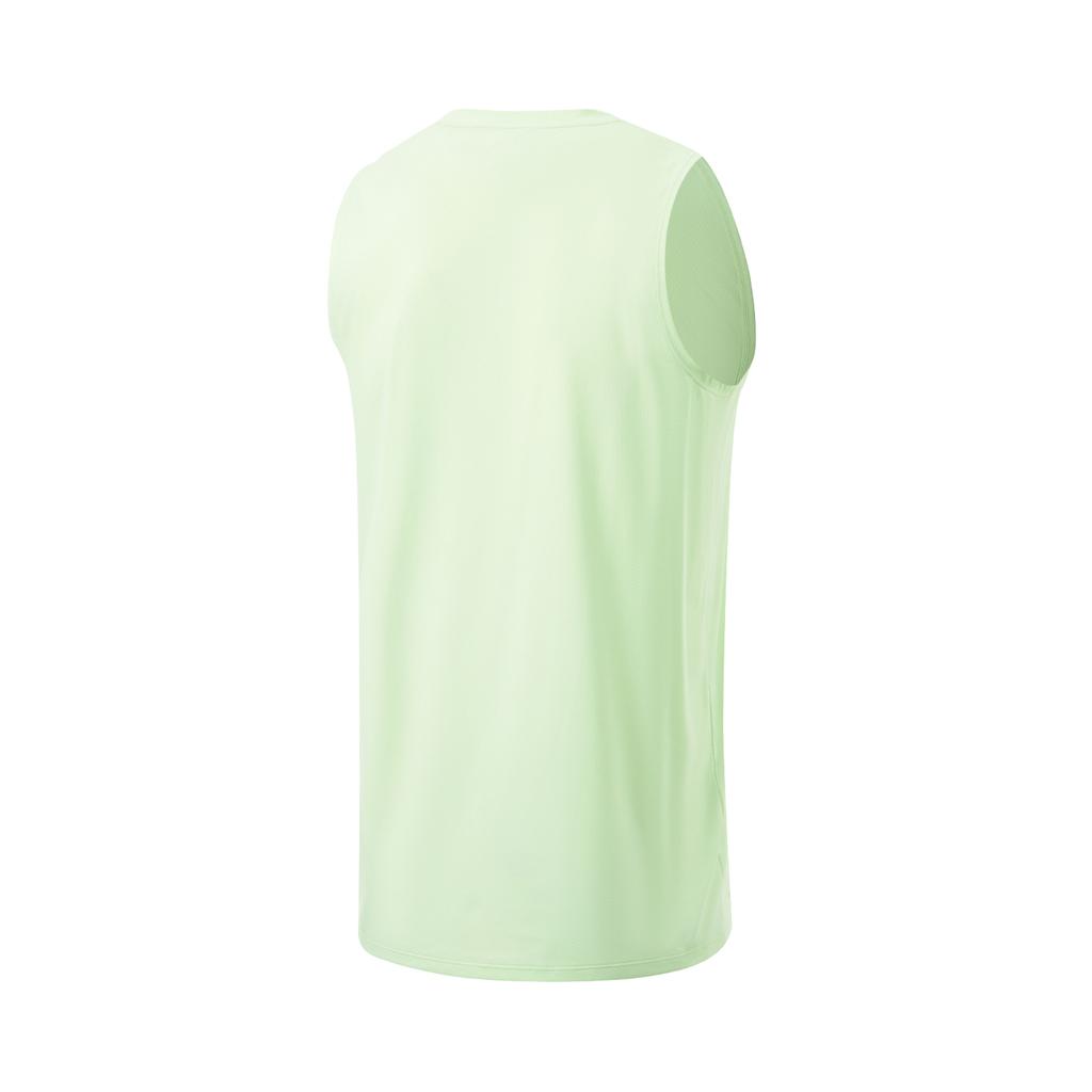 Li Ning Cba Series Ice Feel Sweat Absorbing Comfortable Sports Casual Simple Basketball Vest Men Tops Dynamic-Green AVSU033-6