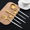 30Pcs Dinnerware Set Stainless Steel Flatware Matte Fork Spoon Knife Dinner Set Cutlery Kitchen Western Silverware Tableware Set