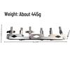 Silver Metal Multifunctional Drum Rack with Extension Clip